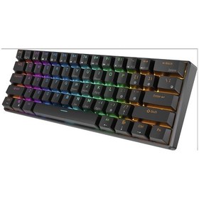 Resim Royal Kludge RK61 RK61SM-BLAC-H %60 Kablosuz Us Gaming Klavye 