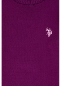 Resim U.S. Polo Assn. Kız Çocuk Menekşe Bisiklet Yaka Basic Kazak 50316808-VR037 