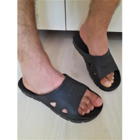 Resim Defa Plastik Banyo Tuvalet Terliği Siyah MZ145 