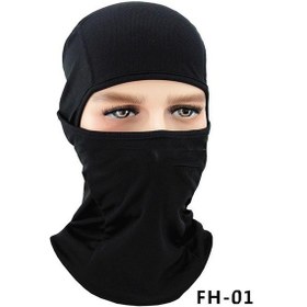 Resim Motosiklet Tam Yüz Maskesi Balaklava Siyah 6 