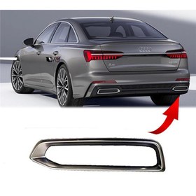 Resim Audi A6 Arka Spoyler Sağ Süs Çıtası Krom 2019-2022 GKL Marka 4K0807812 