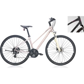 Resim Carraro Sportive 226 457H 28" 24-V Hd MAT METALİK PEMBE-BEJ-MOR Trekking Bisikleti 