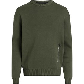 Resim Calvin Klein Erkek Kazak Yeşil 