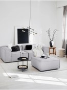 Resim S Home Design Concept Frida 2 Modül Puf Modüler Kanepe Koltuk Köşe, Keten, Gri 