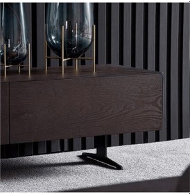 Resim Dekorafence Duvar Kaplama Çıtası Lambiri Kanallı Antrasit 