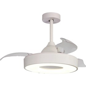 Resim Orbus VL5B Estetik Tasarımlı Uzaktan Kumandalı LED Tavan Vantilatörü - Ayarlanabilir Işık ve Hız Kontrolü 