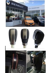 Resim Renault Otomatik Vites Topuzu Kılıfı El Yapımı Hakiki Deri 