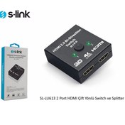Resim S-Link Sl-lu613 2 Port Çift Yönlü Hdmı Swıtch Ve Splıtter 
