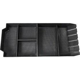 Resim Steellaar Tesla Cybertruck 2024 Koltuk Depolama Kutusu Tepsisi Iç Aksesuarlar Için Orta Konsol Alt Organizatör (Yurt Dışından) 