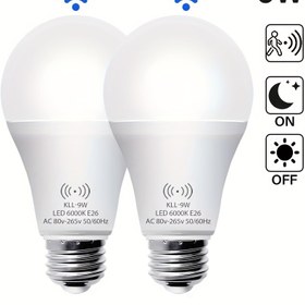 Resim 2/5 Paket Kasotile Hareket Sensörü Işık Ampulü, 9W A19 Hareket Sensörü Işık Ampulü, Hareket Algılama Otomatik Aktive Edilmiş Şafakdan Şafağa LED Işık Ampulü Gündüz Işığı, Sıcak Beyaz 3000K/Sıcak Beyaz 6000K E26, Hareket Sensörü Işık İç Mekan, Hareket Sensörü Işık Dış Mekan, İç Aydınlatma, Gündüz Aydınlatma, Şık Ampul, Modern Aydınlatma, Dayanıklı Ampul, Uzun Ömürlü Ampul, Enerji Verimli Ampul, Otomatik Aydınlatma, Dış Mekan Aydınlatma, Ev Sahipleri 