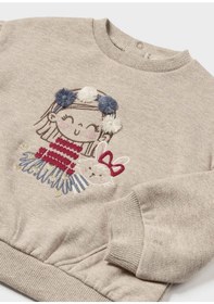 Resim Mayoral Mayoral Kız Bebek Sweatshirt - Bej 