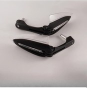 Resim Dashanshop Karbon Beyaz Işık Sinyalli Katlanır Motosiklet Led Elcik Koruma 