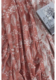 Resim Elart Mokka Keten Görünümlü Yatak Örtüsü Pike Seti 3 Parça Çift Kişilik Tarçın 