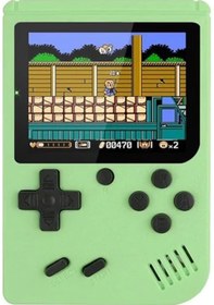 Resim Geeksen 500 Oyunlar Retro El Oyun Konsolu 8-bit 3.0 İnç Renkli Lcd Çocuklar Taşınabilir Mini Video Oyun Oynatıcısı -yeşil Oyun Konsolu 
