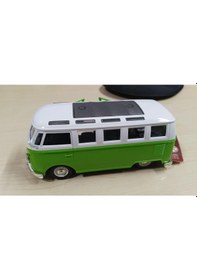 Resim Oyuncak Metal Model 1 / 36 Çek Bırak Yeşil 1963 Volswagen T1 Bus Minibüs 