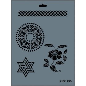 Resim Belle Fusion Mey Ithalat® Rich New Seri N-135 Stencil 35X25 cm 
