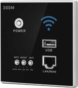 Resim Moveevo Duvar Tipi Kablosuz Router 300mbps - Ieee 802.11n Wps Şifreleme - Akıllı Ev/hotel Uygun - Siyah - Kolay Kurulum 