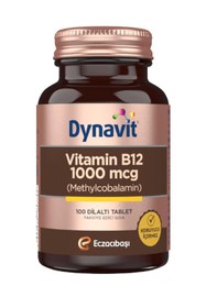 Resim Shop a Way Dynavit 1000 mcg B12 Vitamini Metilkobalamin 100 Dil Altı Tablet Takviye Edici Gıda (1 x 100 Tablet) 