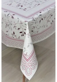 Resim Dora Astarlı Silinebilir Pvc 120x160 Hazır Muşamba Masa Örtüsü - Yapraklı-220-3 001 