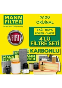 Resim Fiat Egea 1.3 1.6 Euro6 Mann Filtre Bakım Seti 2016-2020 (495302665) 