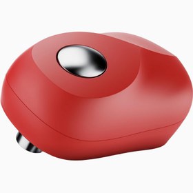 Resim One Touch Elektrikli Konserve Açacağı, Otomatik 360° Dönüş, Keskin Kenarsız Açılma - Kırmızı 