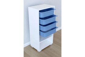 Resim Remaks 4 Sepetli Oyuncak Dolabı Çok Amaçlı Dolap - Mavi 