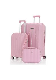 Resim Mçs Polipropilen 3lü Valiz Seti Büyük & Kabin & Makyaj V305 S21yy1000082-set 00070 Pudra 