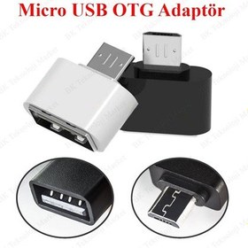 Resim Micro Usb To Usb Otg Adaptörü Android Telefon Ve Tabletler Için 