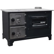 Resim Çalışkan 213 Mat Siyah Tuğlalı Kuzine Soba 