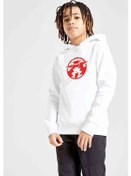 Resim Carmen Sandiego Logo Red Baskılı Unisex Çocuk Kapüşonlu Beyaz Sw Beyaz 