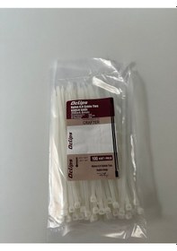 Resim 200 X 4,8 Kablo Bağı 100 Adet Beyaz 