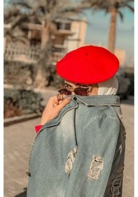 Resim Elif İç Giyim Fransız Keçe Kırmızı Ressam Bere Kırmızı 