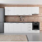 Resim Minar 290 Cm Mutfak Dolabı Beyaz 290-B8 Beyaz 