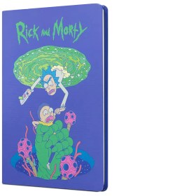 Resim RICK AND MORTY SERT KAPAK BUTIK DEFTER MOR 
