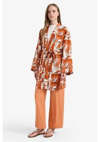 Resim DeFacto Regular Fit Esnek Belli Cepli Düz Paça Pantolon F0984AX25SMOG327 