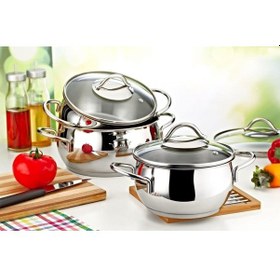 Resim Evimsaray Güveç Mini Tencere Seti Şevval Gri 