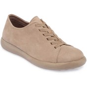 Resim Tergan Vizon Hakiki Nubuk Deri Erkek Sneaker - E24I1AY56824-A65 