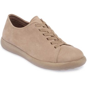 Resim Tergan Vizon Hakiki Nubuk Deri Erkek Sneaker - E24I1AY56824-A65 