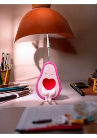 Resim Kawaii Sevimli Pembe Avokado Temalı Fotoğraf Ve Not Tutucu - Ofis Masa Not Tutacağı Pembe 