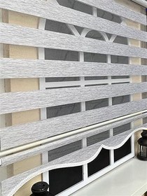 Resim StorBurada Zebra Stor Perde Gri Etek Dilimli Z-STB400V04 Gri 200 x 260 