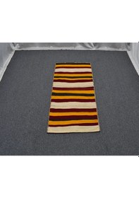 Resim Zehra Abla Halı Antika El Dokuma Dekorluk Yörük Sivas Yün Çuval Kilim 6263 