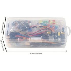 Resim Gaojunshop01 830 Uno R3 Elektronik Seti Güç Modülü Breadboard Potansiyometre 
