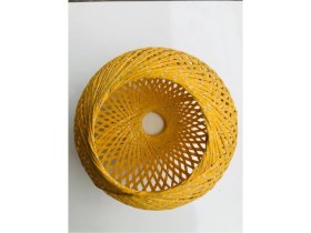 Resim Renkli Kanarya Sarı Avize Başlığı, 22 Cm, E27 Duyumlu, Takımsız Asma Aparatı 