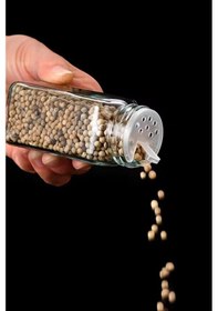 Resim Digithome Etiketli 12 Li Bambu Kapaklı Cam Kare Baharatlık Seti Thn86125 C- 1-1-18 Şeffaf 