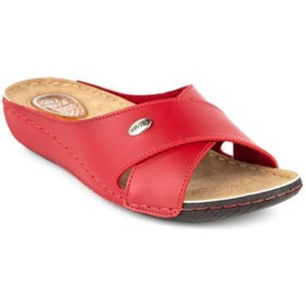 Resim Muya Yara 32251-003 Topuk Jelli Anatomik Taban Kadın Terlik Bordo 36-40 
