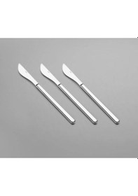 Resim Nehir Sofia Sade Pasta Bıçağı 12'li Gri 
