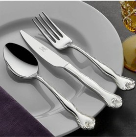 Resim Arsel Hüma Sade 89 Parça Kutulu Çatal Kaşık Bıçak Ve Servis Takımı 18/10 Kalite 3mm Tam Set Gümüş 