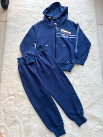 Resim One Fermuarlı İkili Eşofman Takımı Lacivert 