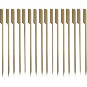 Resim NY Home 25CM. Yassı Bambu Çöp Şiş 200 Adet 