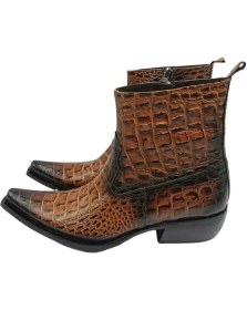 Resim Güvener Taba Hakiki Deri Kovboy Bot 